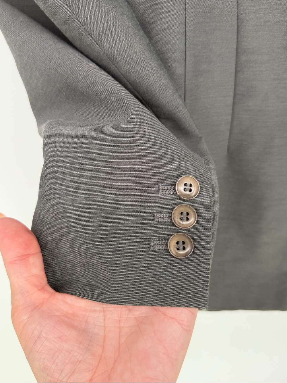 Vintage Emanuel Ungaro Gray Women's Wool Blazer - Picture 7 of 8